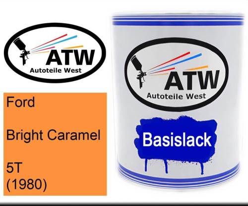 Ford, Bright Caramel, 5T (1980): 1L Lackdose, von ATW Autoteile West.